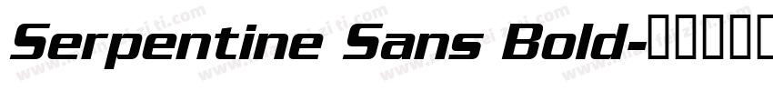 Serpentine Sans Bold字体转换